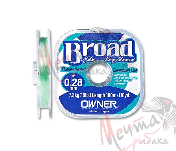 Леска "OWNER" Broad 25 м #0.12